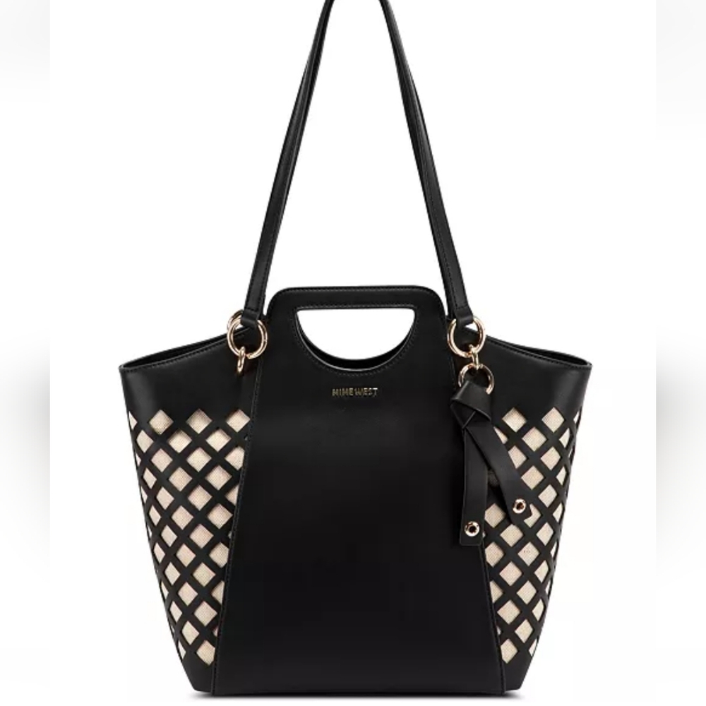 Nine West Black Zahari Tote Bag